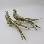 Статуэтка бронзовая пара Фазаны золотые Bronze Birds варинант исполнения - 2 | Loft Concept в Казани