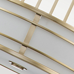 Подвесной светильник цвета латунь с белым матовым плафоном с геометрическим рисунком Feiss варинант исполнения - 5 | Loft Concept в Казани