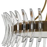 Люстра круглая с прозрачными элементами в форме полумесяца Crescent варинант исполнения - 1 | Loft Concept в Казани