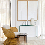 Стол журнальный круглый Acrylic Аether Smoke варинант исполнения - 7 | Loft Concept в Казани