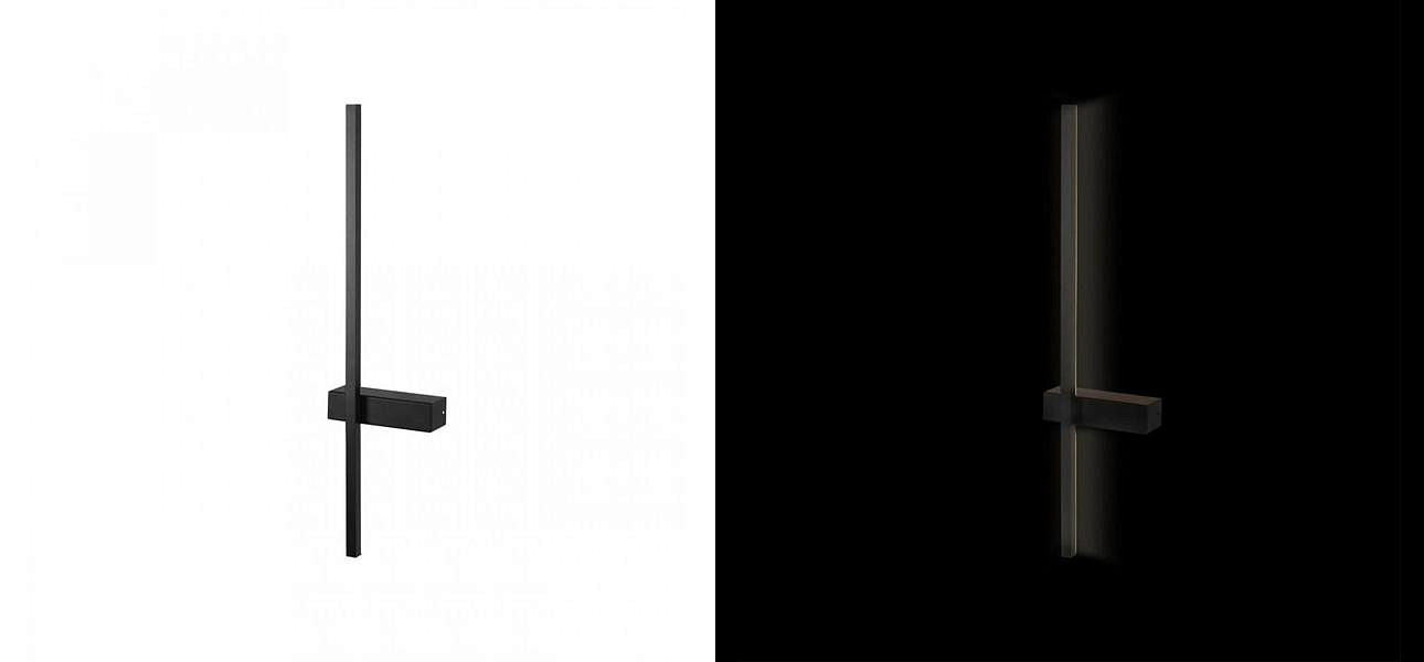 Бра светодиодное Trumpet Tube Fully Black 60 см Бра светодиодное Trumpet Tube Fully Black 60 см - Loft-Concept в Казани