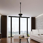 Подвесной светильник с черным металлическим плафоном Capability варинант исполнения - 1 | Loft Concept в Казани