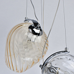 Люстра каскадная с 5-ю разноцветными стеклянными плафонами Kaleido варинант исполнения - 7 | Loft Concept в Казани