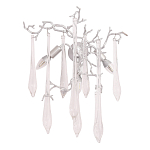 Бра с декором в виде ветвей и стеклянных подвесок в форме капель Droplet Chandelier варинант исполнения - 3 | Loft Concept в Казани