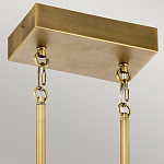 Люстра подвесная прямоугольная цвета латунь Kichler варинант исполнения - 3 | Loft Concept в Казани