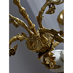 Подсвечник белый Попугай из фарфора с бронзовыми элементами Eden Garden варинант исполнения - 8 | Loft Concept в Казани