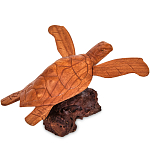 Статуэтка в виде черепахи деревянная Sea turtle варинант исполнения - 1 | Loft Concept в Казани