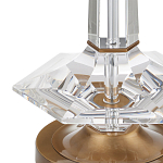 Настольная лампа с прозрачным корпусом и фактурным абажуром Charm and Luxury варинант исполнения - 1 | Loft Concept в Казани