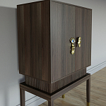 Кабинетный шкаф Elsa Dreams Walnut с 2-мя ящиками варинант исполнения - 5 | Loft Concept в Казани