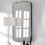 Зеркало настенное в черной металлической раме Mirror Cardinal варинант исполнения - 5 | Loft Concept в Казани