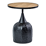 Приставной столик с факутрным черным основанием Ethiopia варинант исполнения - 1 | Loft Concept в Казани
