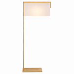 Торшер с прямоугольным абажуром на золотом металлическом каркасе Rectangular Plane  варинант исполнения - 4 | Loft Concept в Казани