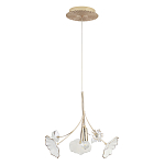 Подвесной светильник с белыми и прозрачными цветочными лепестками Wintery flovers варинант исполнения - 1 | Loft Concept в Казани