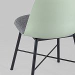 Стул из прочного пластика на металлическом основании Anora Green  варинант исполнения - 6 | Loft Concept в Казани