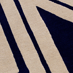 Дизайнерский ковер в виде звезды Poltronova Tappeto Stellina  Navy Blue Grey Rug варинант исполнения - 6 | Loft Concept в Казани