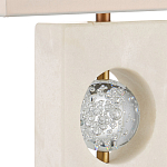 Настольная лампа из мрамора с тканевым прямоугольным абажуром Eternity варинант исполнения - 1 | Loft Concept в Казани