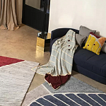 Чехол на подушку с рисунком горчичного цвета Elan Textured варинант исполнения - 1 | Loft Concept в Казани