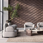 Гипсовая 3D панель с принтографией PM-108 варинант исполнения - 3 | Loft Concept в Казани