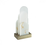 Настольная лампа с белыми вертикальными элементами Alabaster Totem   варинант исполнения - 4 | Loft Concept в Казани