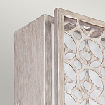 Бра прямоугольное в серебрянном цвете с ажурной решеткой Feiss варинант исполнения - 2 | Loft Concept в Казани