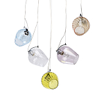 Люстра линейная с 5-ю разноцветными стеклянными плафонами Kaleido варинант исполнения - 1 | Loft Concept в Казани