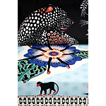 Большой Трехместный Диван с цветным принтом Qalakabusha Large Sofa варинант исполнения - 7 | Loft Concept в Казани