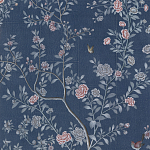 Обои ручная роспись Houghton Dark Blue варинант исполнения - 3 | Loft Concept в Казани