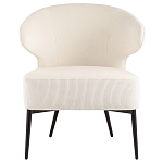 Современное мягкое кресло на металлических ножках Rakush Milk варинант исполнения - 2 | Loft Concept в Казани