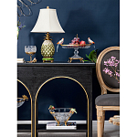 Чаша из прозрачного стекла с фигурками разноцветных попугаев на ободке 38 Eden Garden варинант исполнения - 5 | Loft Concept в Казани