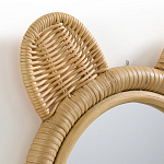 Зеркало из ротанга в форме головы медведя Wicrer Furniture варинант исполнения - 3 | Loft Concept в Казани