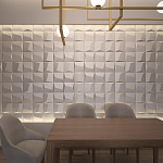 Гипсовая 3D панель с принтографией PM-26 варинант исполнения - 1 | Loft Concept в Казани