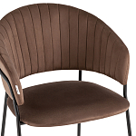 Стул в велюре коричневого цвета Horizon варинант исполнения - 6 | Loft Concept в Казани