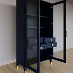 Дизайнерский шкаф витрина Elsa Dreams Blue с 4-мя ящиками варинант исполнения - 7 | Loft Concept в Казани