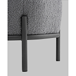 Пуф Стоун букле Fluffy темно-серый варинант исполнения - 4 | Loft Concept в Казани