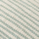 Чехол на подушку мятного цвета с бахромой и объемным узором Ethnic mix варинант исполнения - 2 | Loft Concept в Казани