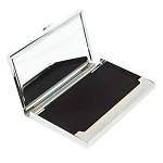 Визитница карманная металлическая с накладкой из натурального камня Яшма Stone Business Card Holders варинант исполнения - 3 | Loft Concept в Казани