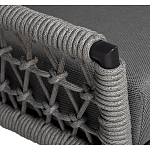 Диван двухместный уличный темно-серый Street Bliss варинант исполнения - 2 | Loft Concept в Казани