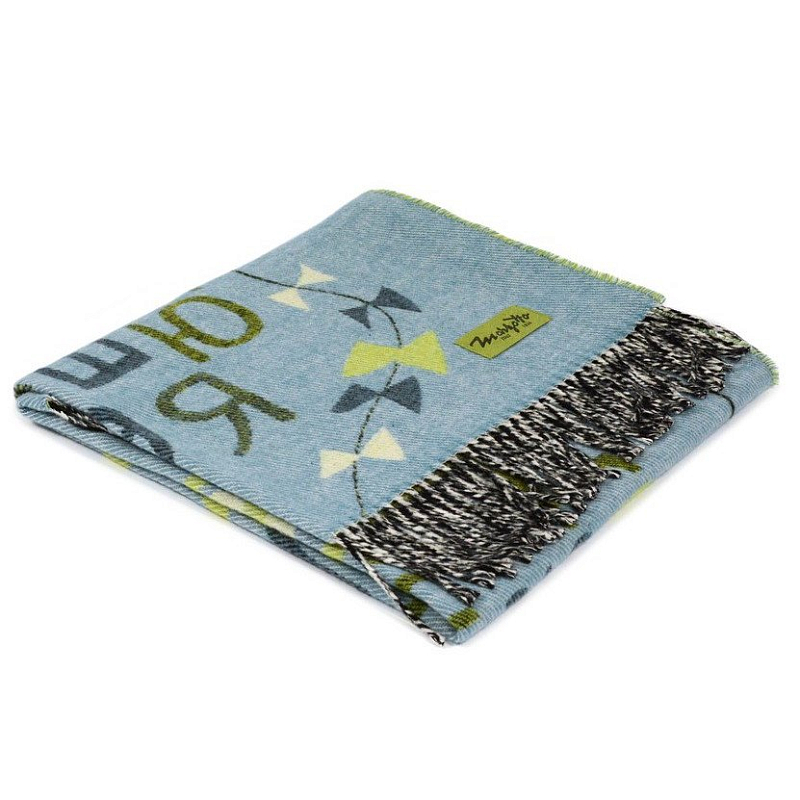 Плед ALP 1 Marzotto Серо-голубой в Казани | Loft Concept 