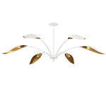 Люстра белая с плафонами в виде лепестков Delicate Flower варинант исполнения - 4 | Loft Concept в Казани