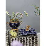 Менажница темно-синяя фарфоровая с бронзовой фигуркой ангела Eden Garden варинант исполнения - 5 | Loft Concept в Казани