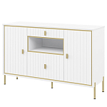 Консоль белая с двумя дверцами и ящиками Antique Order варинант исполнения - 1 | Loft Concept в Казани