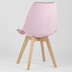 Стул с мягким велюровым сиденьем Arvika Pink варинант исполнения - 5 | Loft Concept в Казани