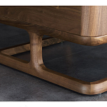 Прикроватный деревянный столик с 2-мя ящиками Moon Walnut Furniture варинант исполнения - 6 | Loft Concept в Казани