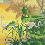 Обои ручная роспись Le Brésil Special Colourway варинант исполнения - 2 | Loft Concept в Казани