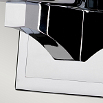 Бра для ванных комнат с белым цилиндрическим плафоном на прямоугольном основании цвета хром Feiss варинант исполнения - 4 | Loft Concept в Казани