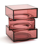 Стол журнальный в форме кубов Acrylic Furniture Lumina Crimson Clarity варинант исполнения - 1 | Loft Concept в Казани