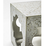 Приставной столик с перламутром Bone Inlay Side Table Floral Design варинант исполнения - 3 | Loft Concept в Казани