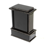 Часы настольные черные из натурального камня Обсидиан Stone Clock варинант исполнения - 3 | Loft Concept в Казани