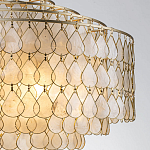Люстра многоярусная с декором из натуральной морской ракушки Iridescent Light варинант исполнения - 4 | Loft Concept в Казани