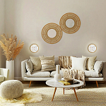 Бра в форме диска с перламутровыми прямоугольниками из морской ракушки Touch of Marine Charm варинант исполнения - 4 | Loft Concept в Казани